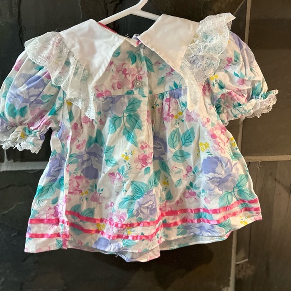 Vintage Pink and White Casual Dress - Picture 5 of 5